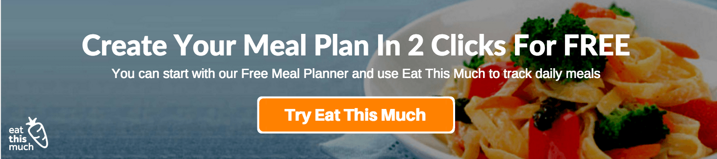 Eat This Much Meal Planner