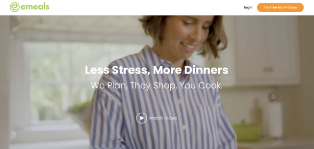 eMeals homepage
