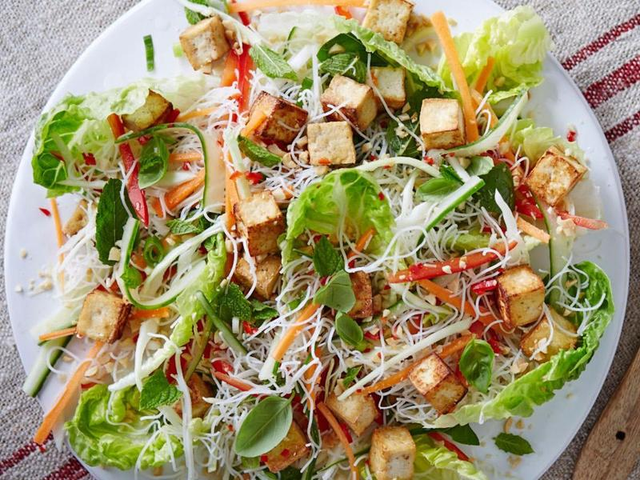 Vietnamese Tofu and Noodle Salad